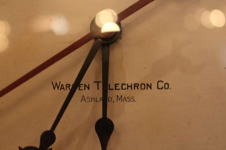 Telechron Stepback Gallery Clock In Good Condition In New York, NY