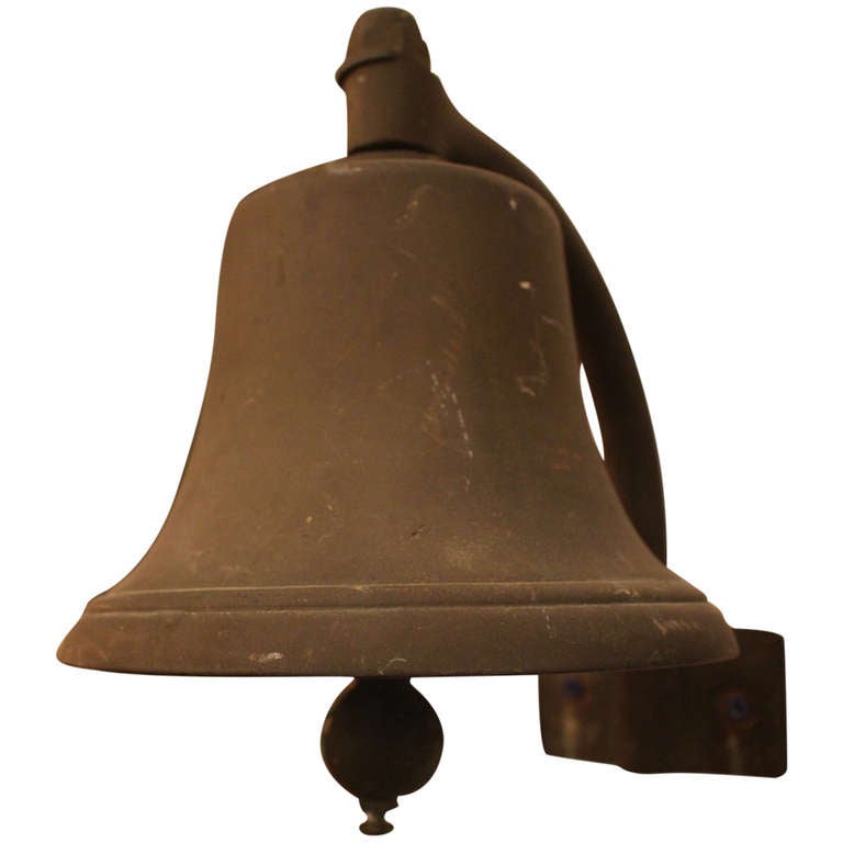 Wall Mounted Bronze Bell at 1stdibs