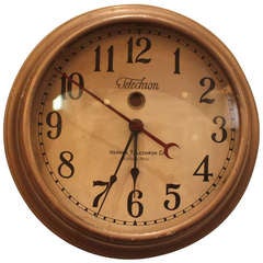 Telechron Stepback Gallery Clock
