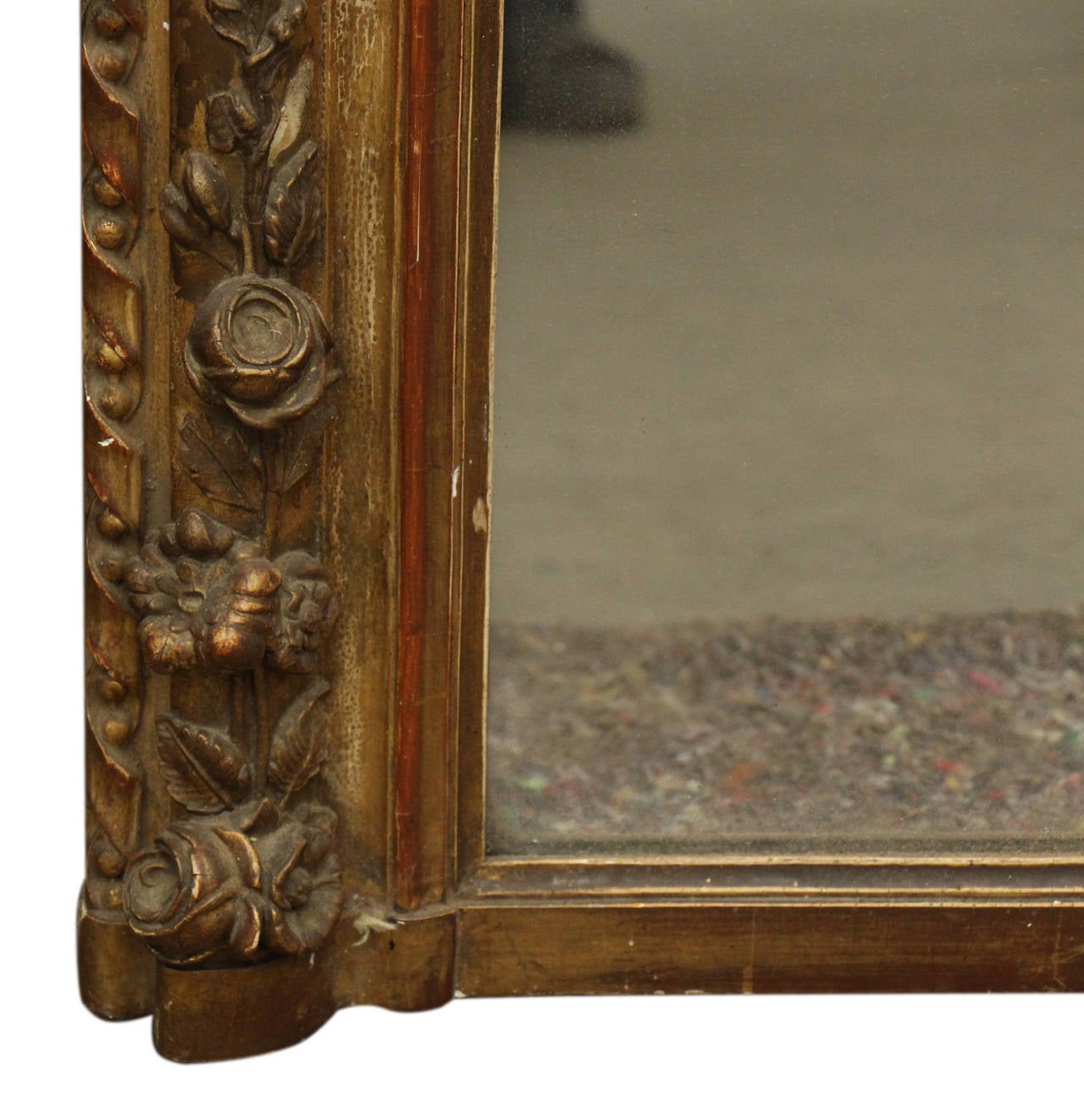 French Overmantel Mirror with Original Mirror 6