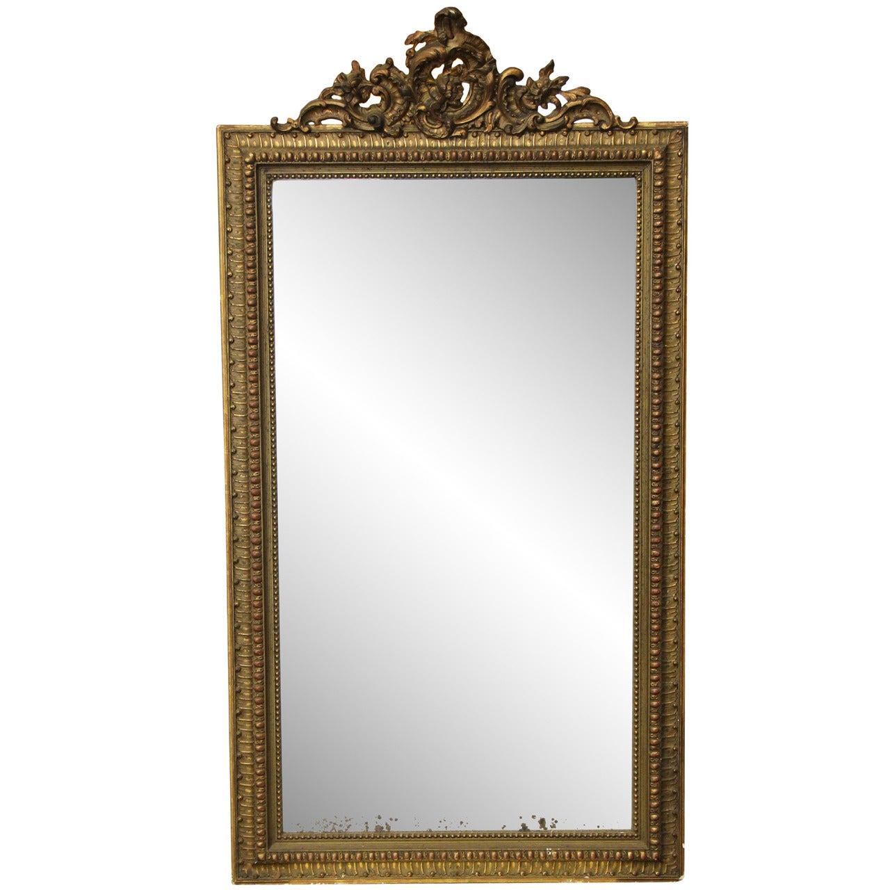 1890s French Mirror Done in the Louis XV Style