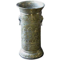 19th Century Richly Decorated Fireplace Tools Stand