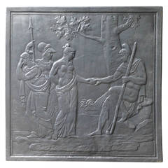 Antique 19th Century Judgment of Paris Fireback