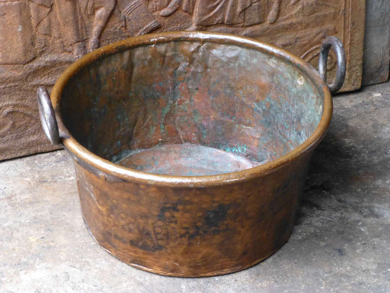 XIXe siècle panier à bûches en cuivre du 19ème siècle
