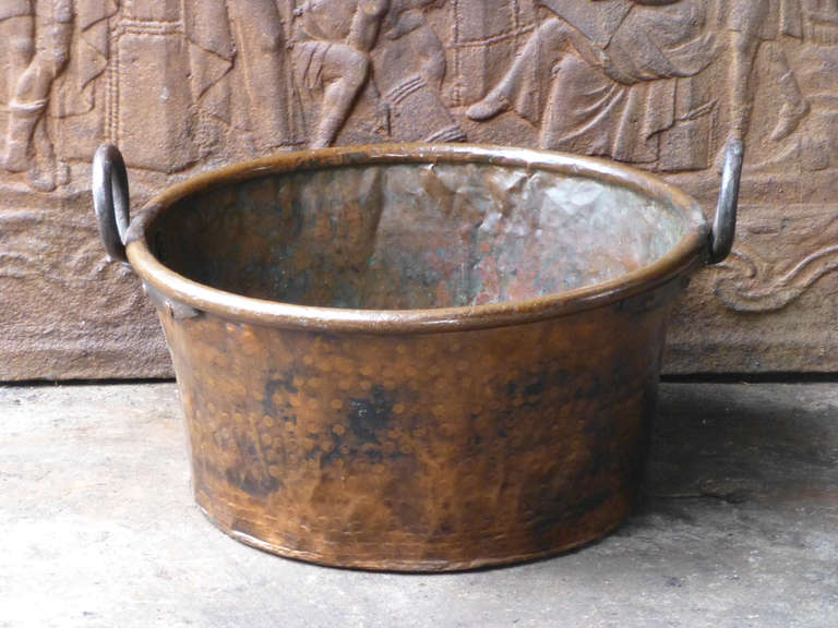19th Century Copper Log Basket At 1stdibs Copper Log Basket Netherlands