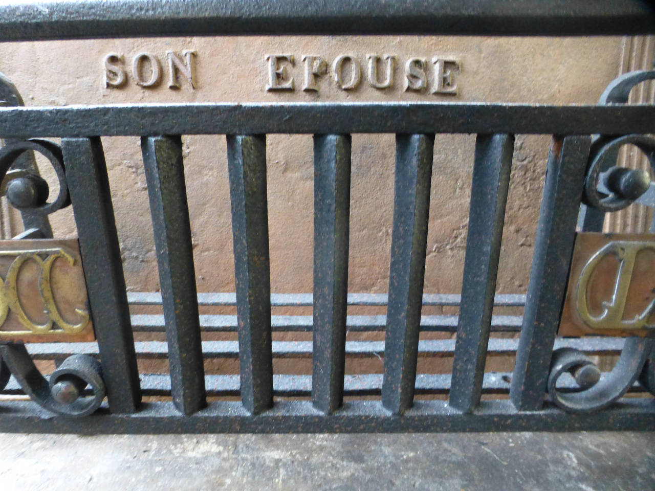 Huge 19th Century Fire Grate, Dated 1865 2