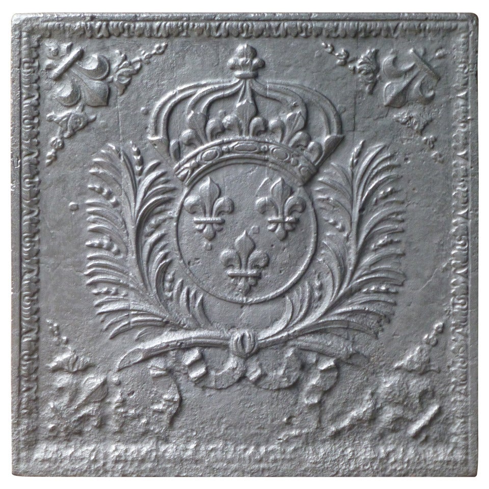 17/18th Century Arms of France Fireback