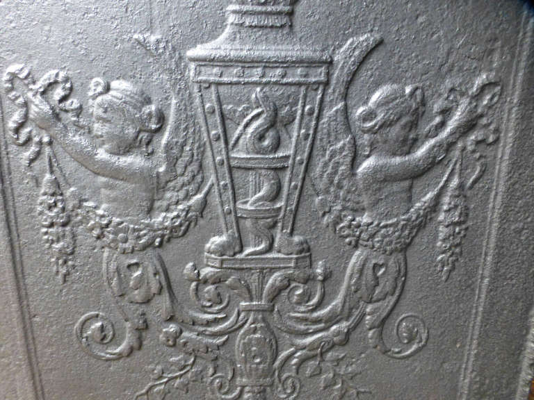 Neoclassical 19th Century Decoration Fireback