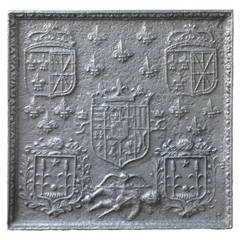 17th Century French Coat of Arms Fireback 5