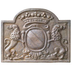 20th Century French Coat of Arms Fireback