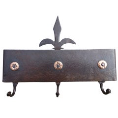 17th c. Wall Rack for Fire Tools
