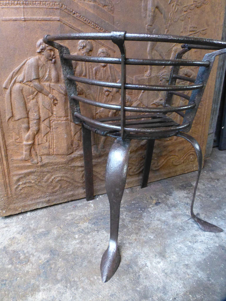 18th Century and Earlier 18th Century Dutch Fireplace Basket, Fire Grate