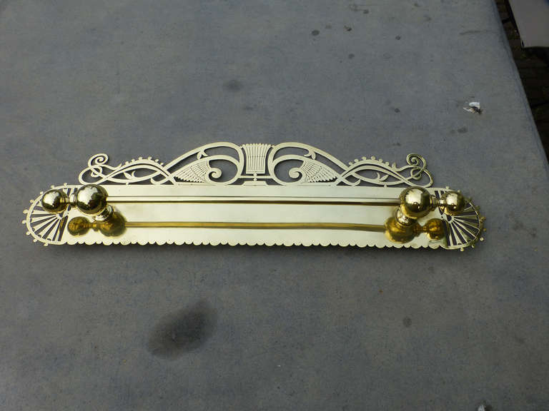 Beautiful Art Nouveau design, 19th century

We have a unique and specialized collection of antique and used fireplace accessories consisting of more than 1000 listings at 1stdibs. Amongst others we always have 300+ firebacks, 250+ pairs of andirons