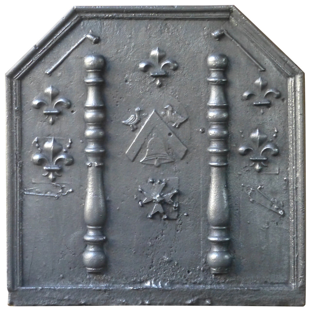 18th Century French Coat of Arms Fireback
