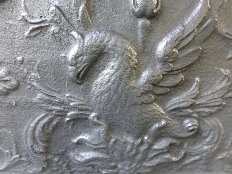 French 18th C. Phoenix Fireback