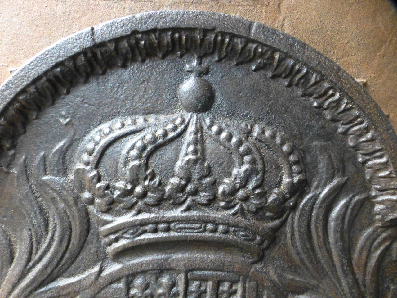 French 17/18th Century Lorraine Coat of Arms Fireback