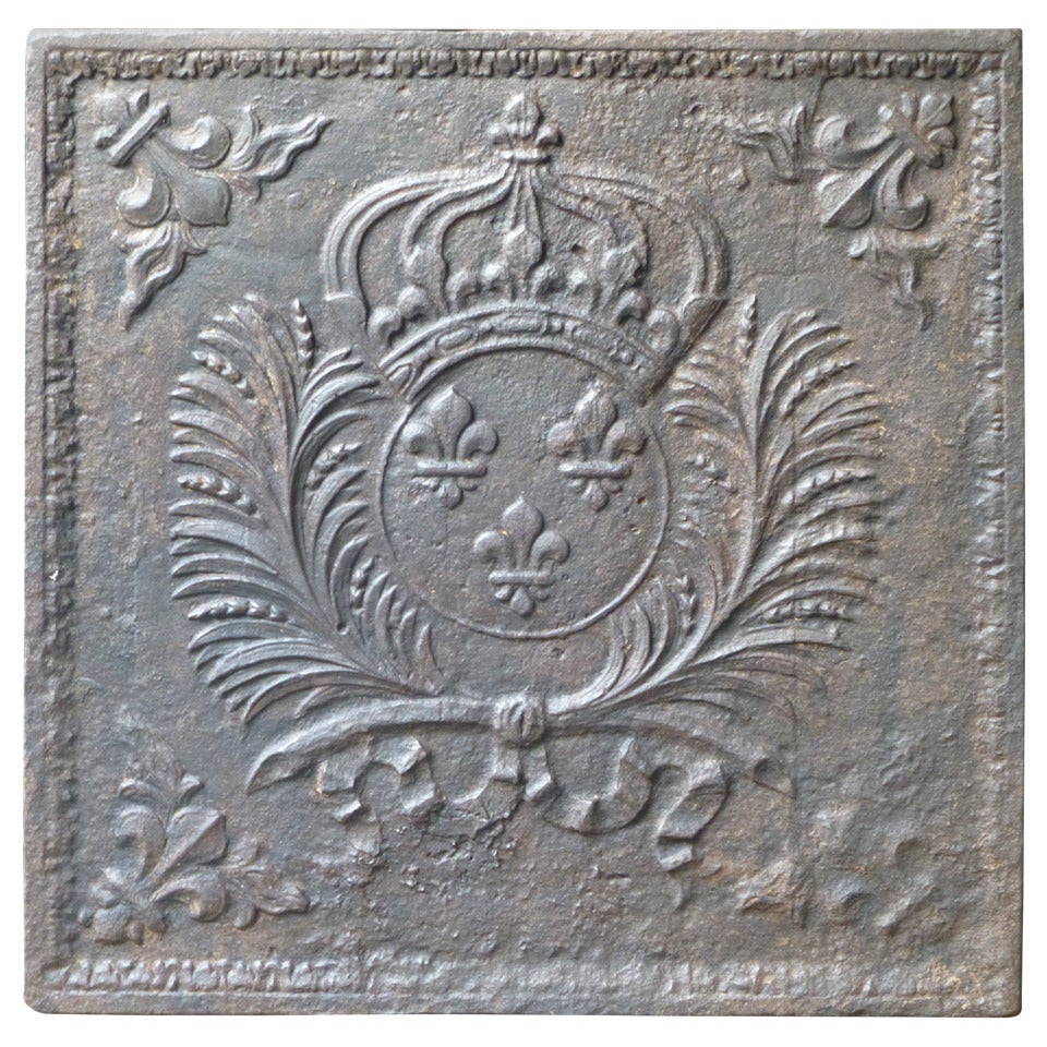 17th/18th Century Arms of France Fireback