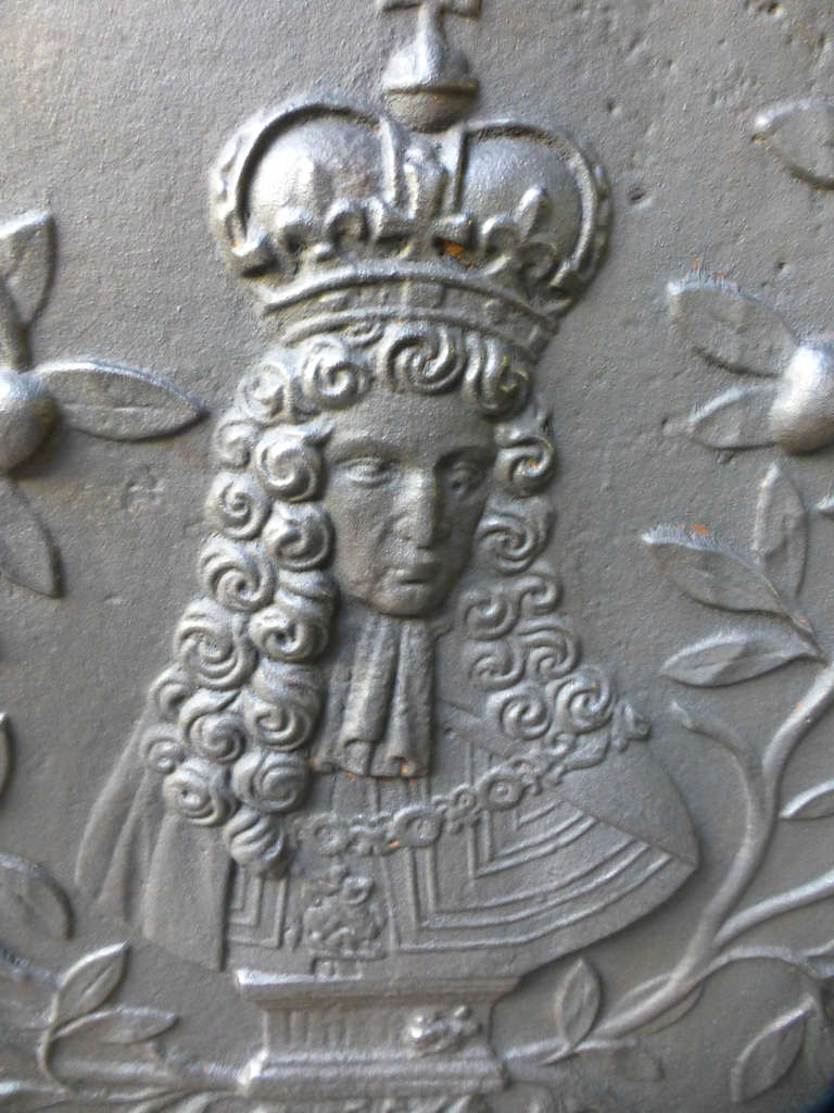 Dutch 19th Century King William III Fireback