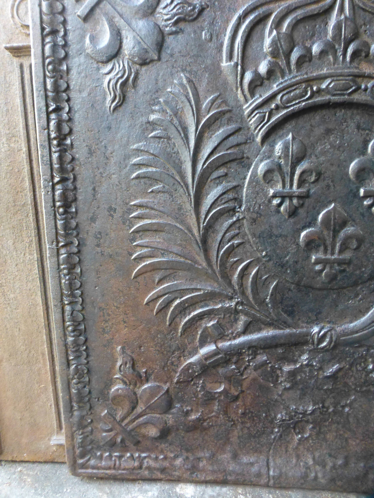 Arms of France Fireback, 17th Century - 18th Century