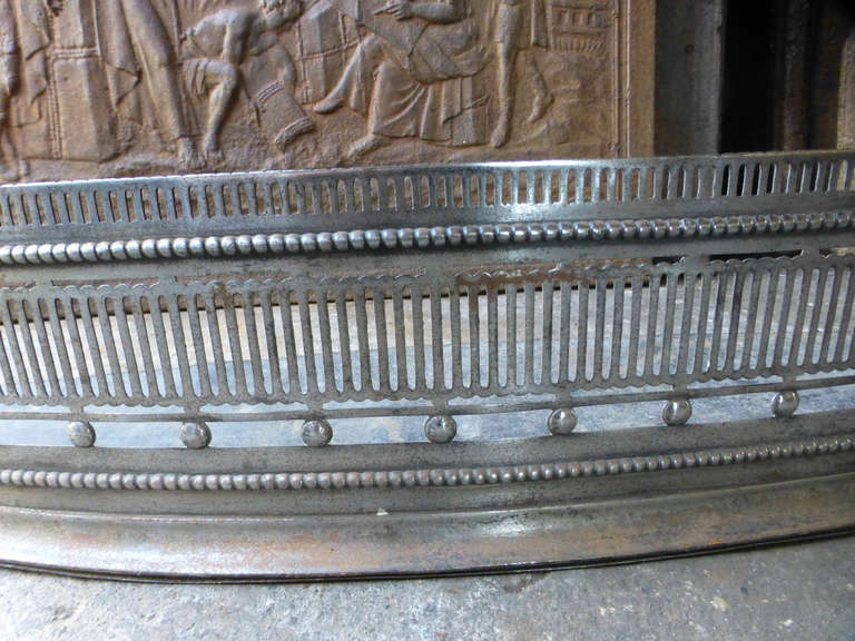 19th Century Polished Steel Fender 1