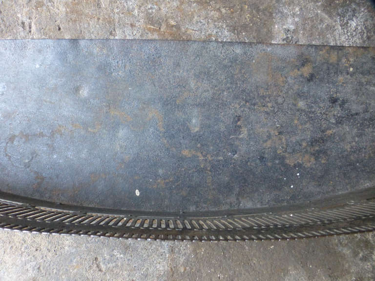 19th Century Polished Steel Fender 3