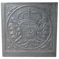 18/19th c. Arms of France Fireback