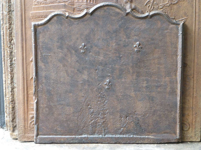 18th C. Fleur De Lis Fireback