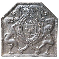 17/18th C. Arms Of France Fireback