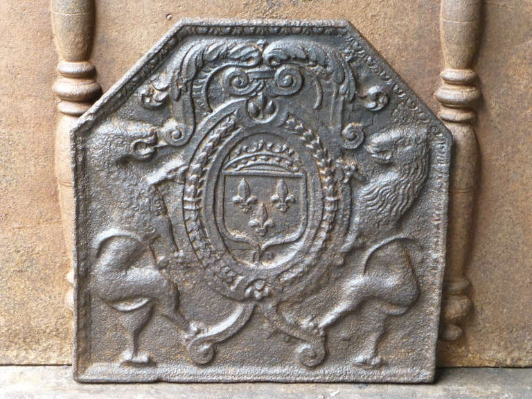 17/18th C. Arms Of France Fireback