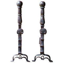 16th-17th Century Gothic Andirons