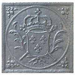 19th c. Arms Of France Fireback