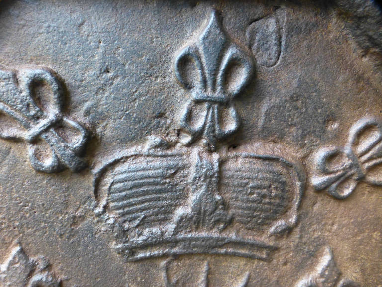 Cast 17th - 18th Century Arms of France Fireback