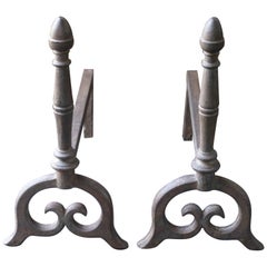 19th Century English Victorian Andirons