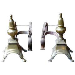 17th Century Louis XIV Andirons