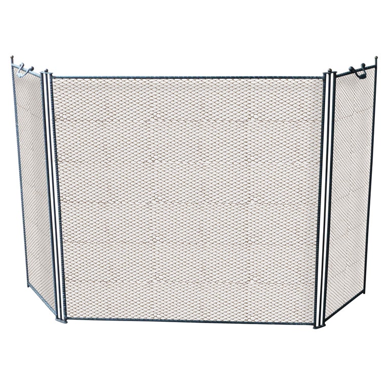 Large French Fireplace Screen, Handmade, New, 34" to 54" Wide