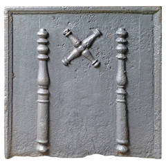 18th Century Pillars of Hercules Fireback 18th Century Pillars of Hercules Fireback