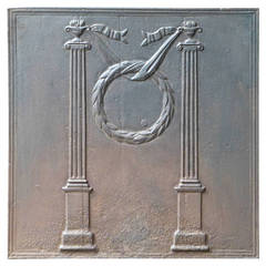 19th Century Pillars with Decoration Fireback