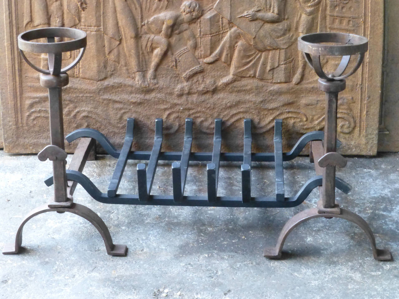 Wrought Iron Andirons, Cupdogs 2