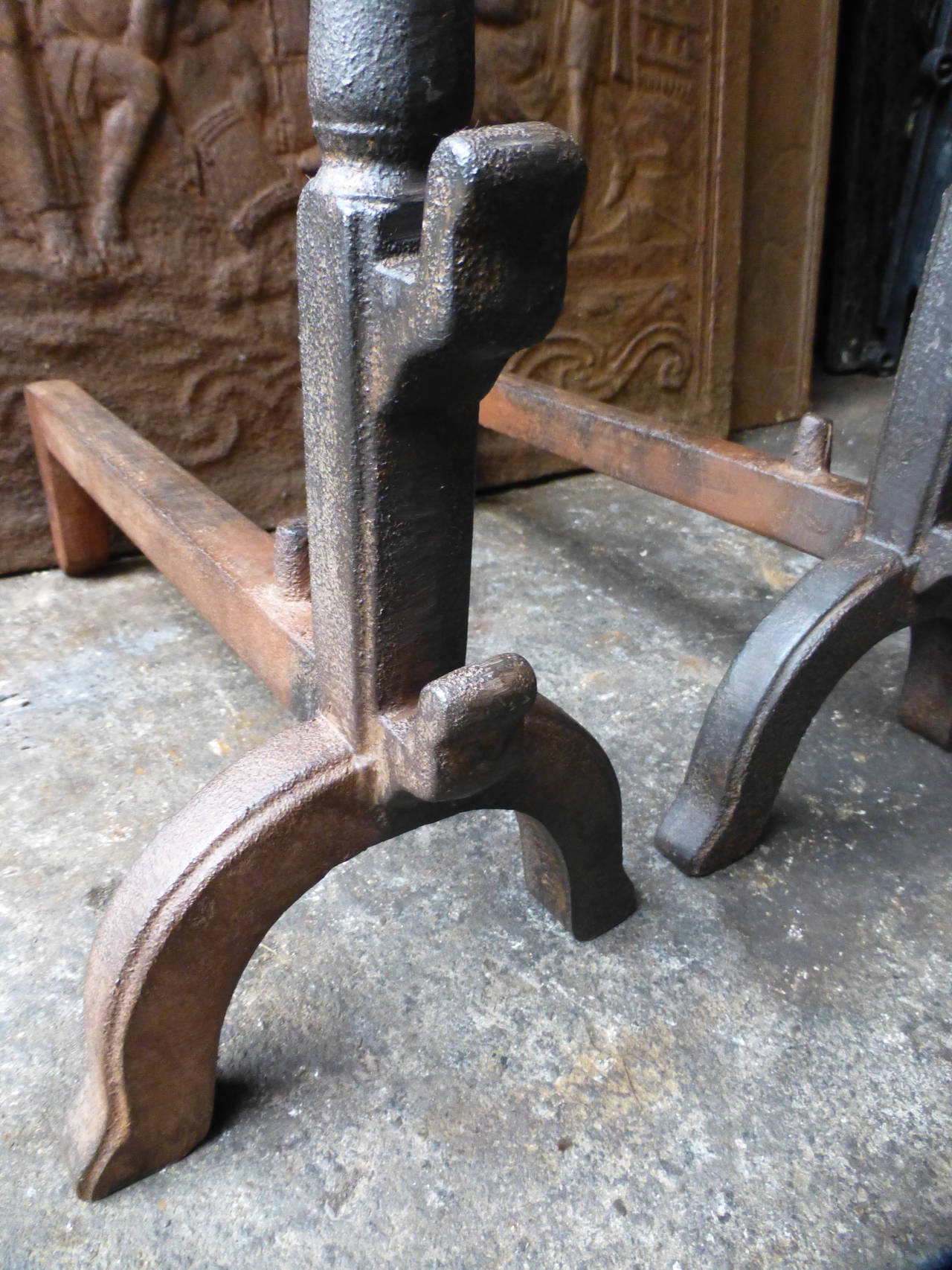 French Andirons, Cupdogs In Good Condition In Amerongen, NL