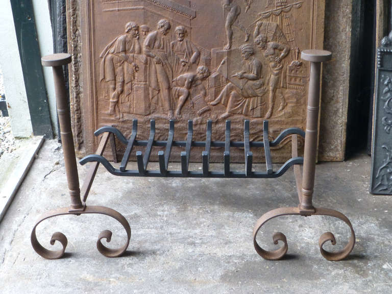 20th C. French Andirons, Firedogs For Sale 6