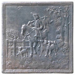 Antique 19th Century Return of The Hunt Fireback