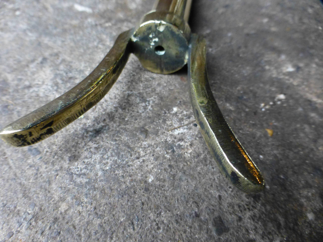 19th Century Polished Brass Fireplace Blow Pipe At 1stdibs