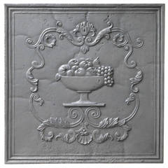 19th Century Fruit Bowl Fireback 19th Century Fruit Bowl Fireback