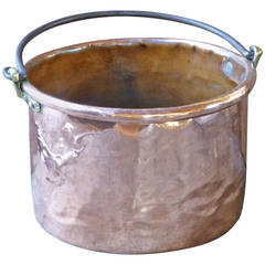 18th Century Polished Copper Log Bin - Log Basket