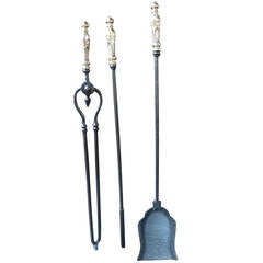 19th Century Fireplace Tool Set