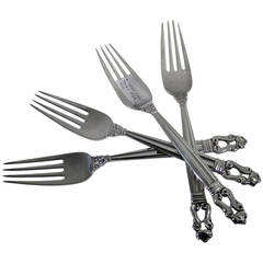 Acorn/Konge Pattern Table Fork x 4