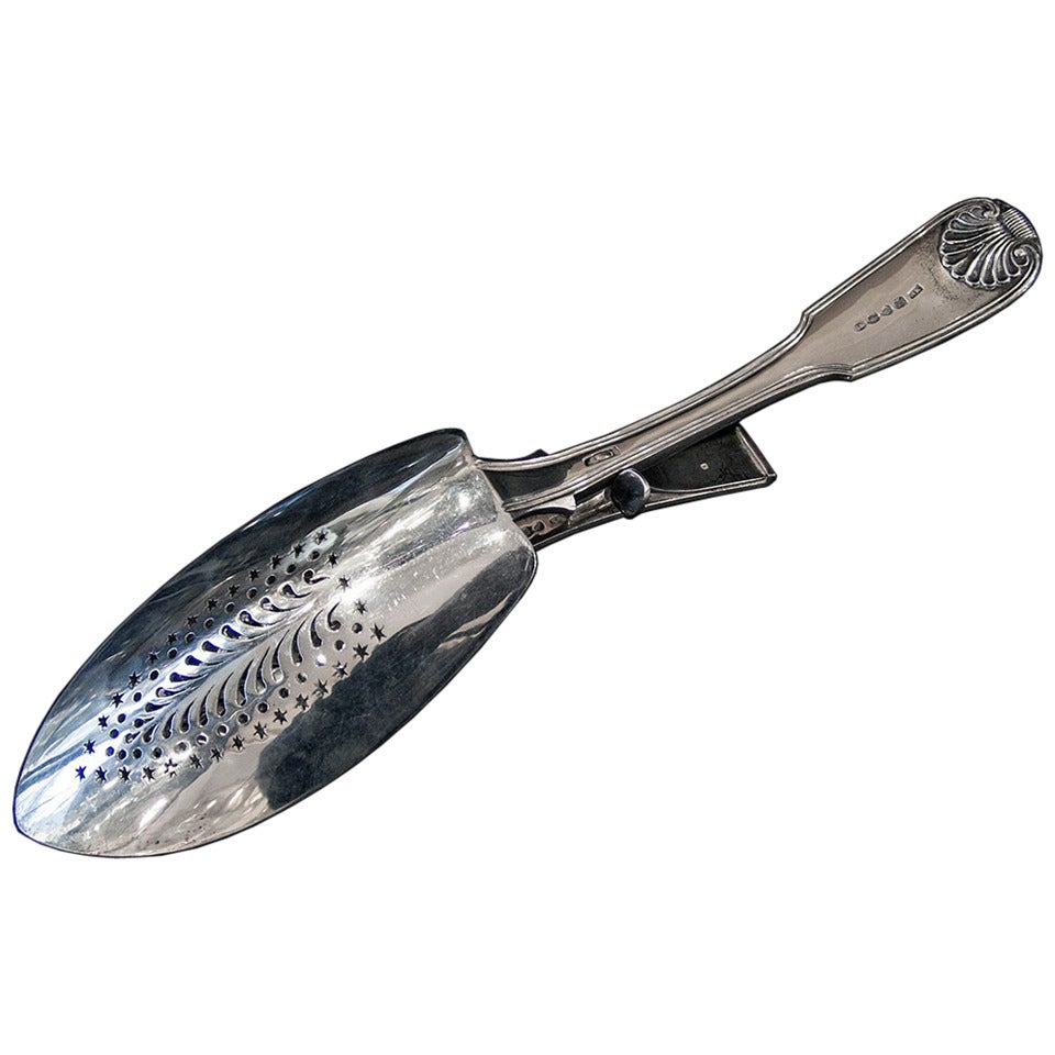 Antique English Silver Fish Serving Slice