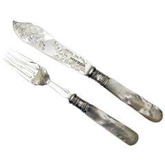 Antique Silver Fish Eaters