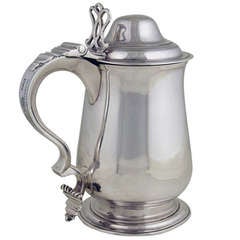 Antique Silver Pint Tankard