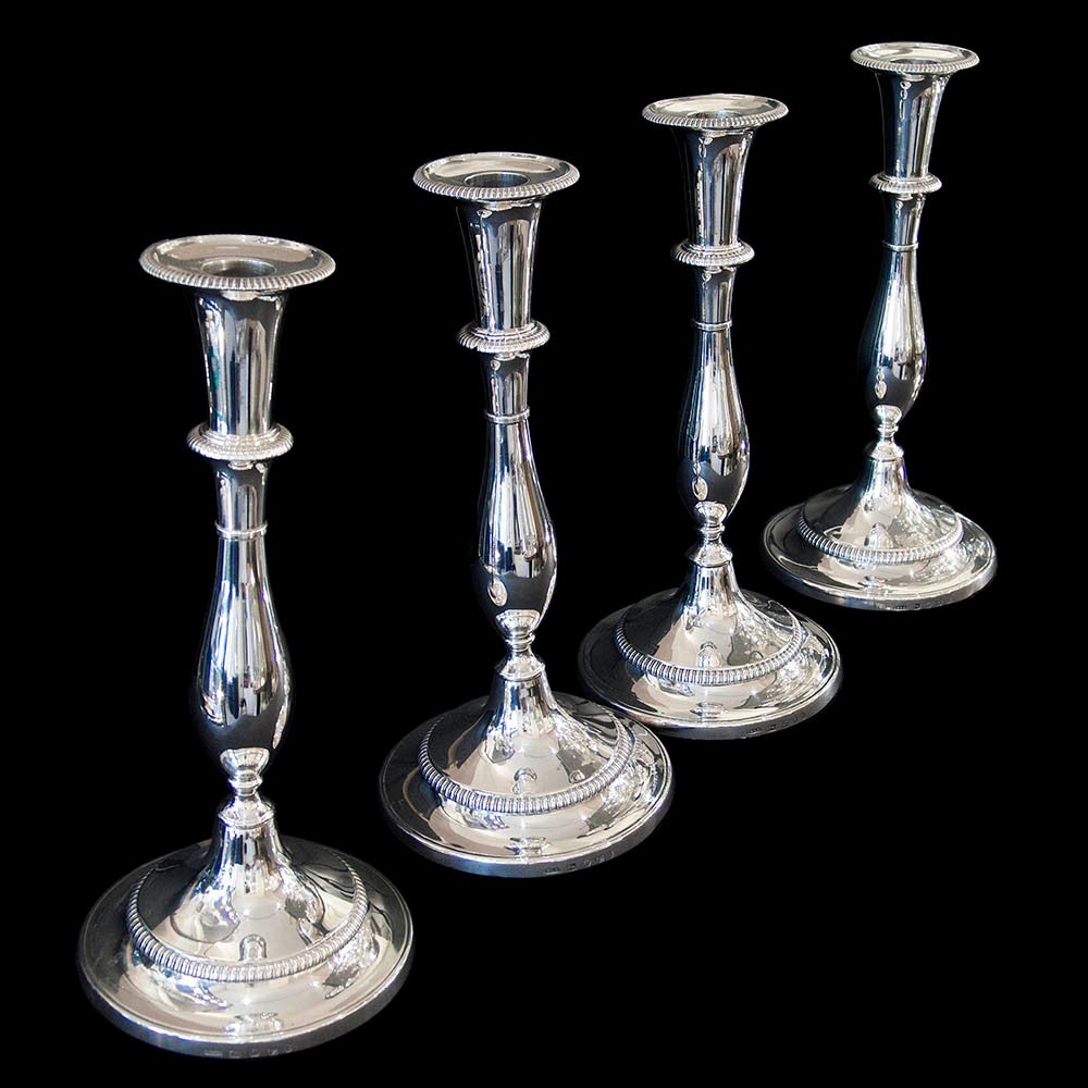 Antique English Silver Candlesticks For Sale at 1stDibs
